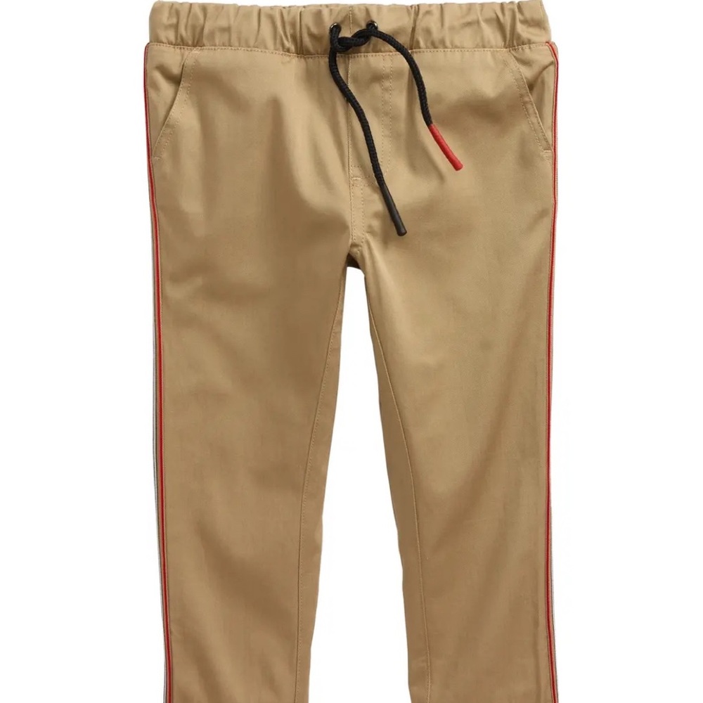 Burberry Kids Curran Icon Beige Woven Pants